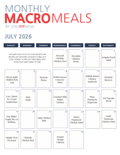 July 2026 Meals