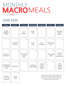 June 2025 Meals