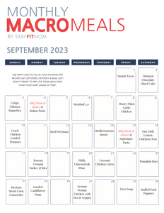 Sept 2023 Meals