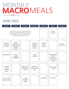 June 2023 Meals