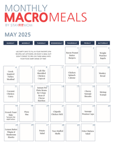 MAY 2025 Meals