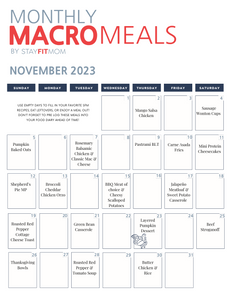 Nov 2023 Meals