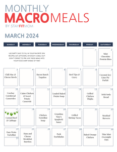 March 2024 Meals