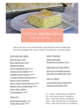 April 2026 Meals