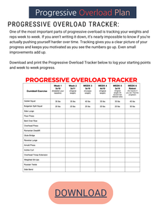 6 Week Dumbbell Progressive Overload Program