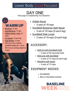 6 Week Dumbbell Progressive Overload Program