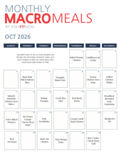 Oct 2026 Meals