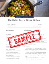 July 2026 Meals