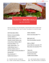 July 2025 Meals