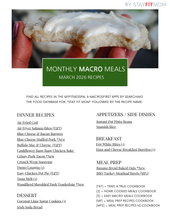 March 2026 Meals