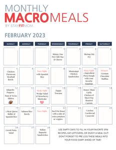 February 2023 Meals
