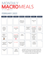 Monthly Macro Meals Subscription